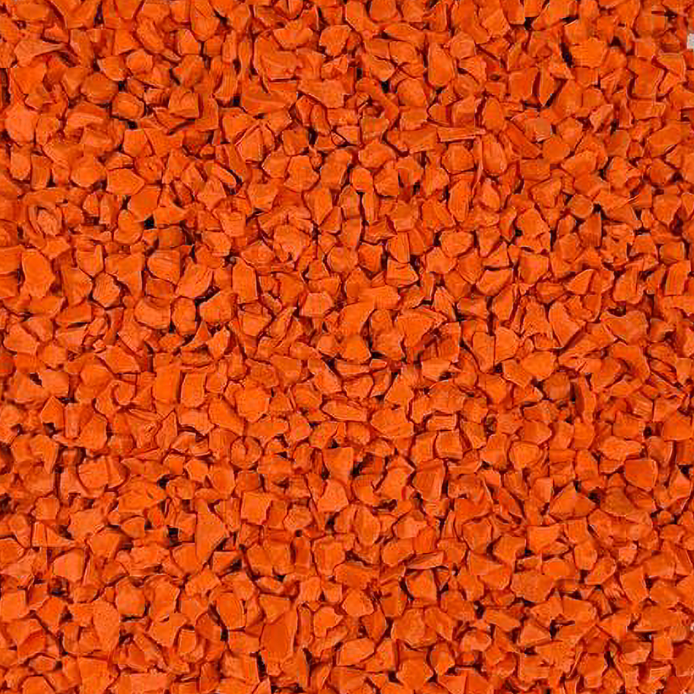 Bright Orange Rubber Flooring