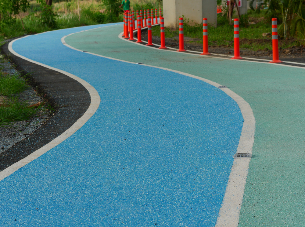 synthetic jogging track epdm