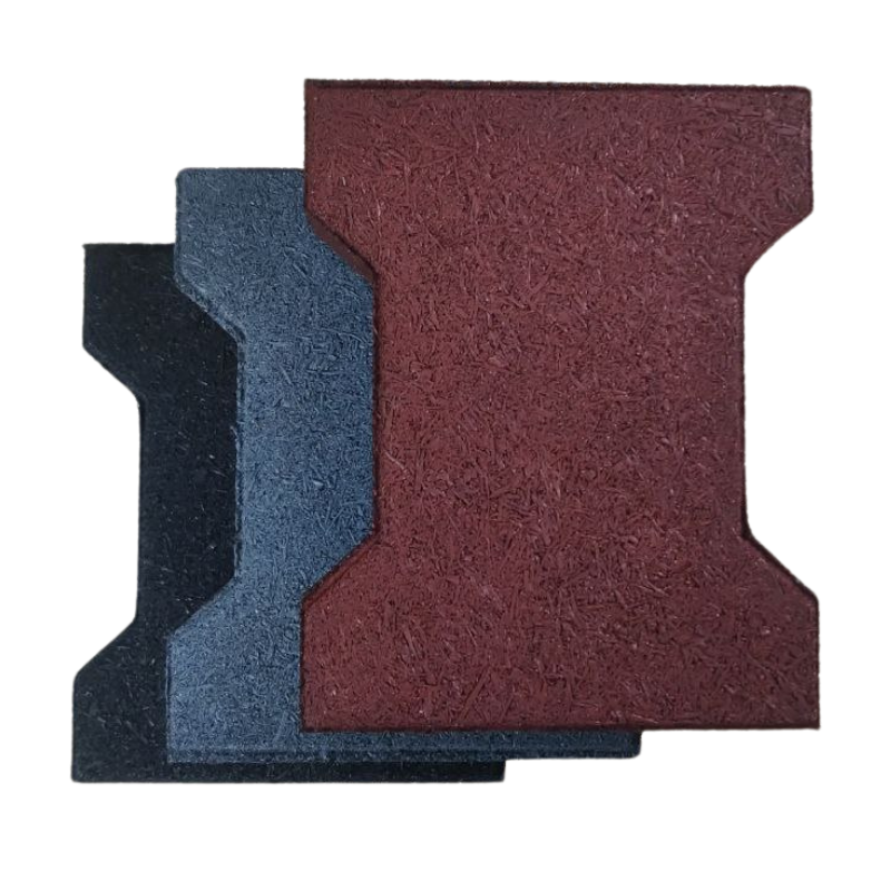 thick rubber brick pavers