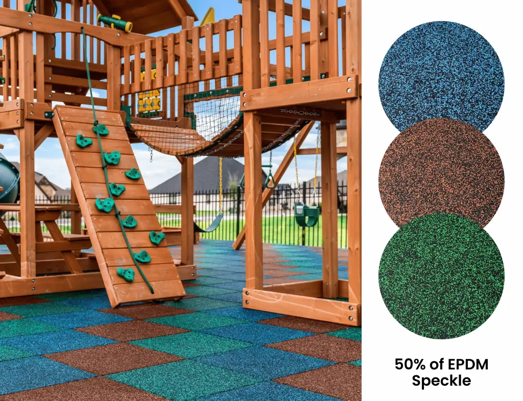 epdm speckles playground flooring