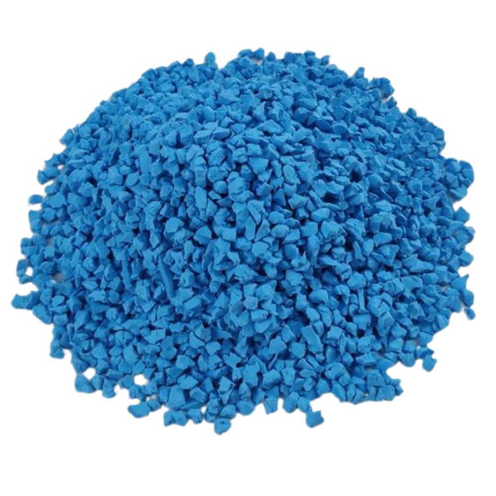 Light Blue Rubber Granules