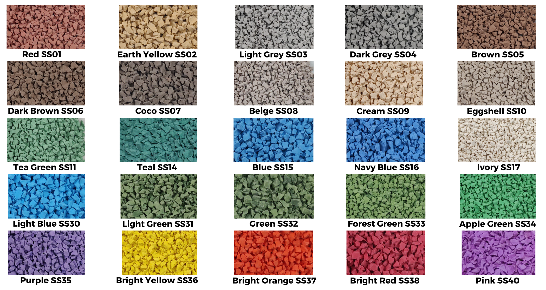 Supersafe epdm granules manufacturer selection of colors for playground and running tracks