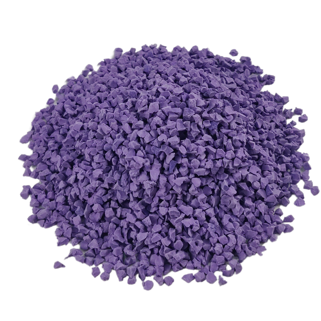 purple rubber granules playgrounds