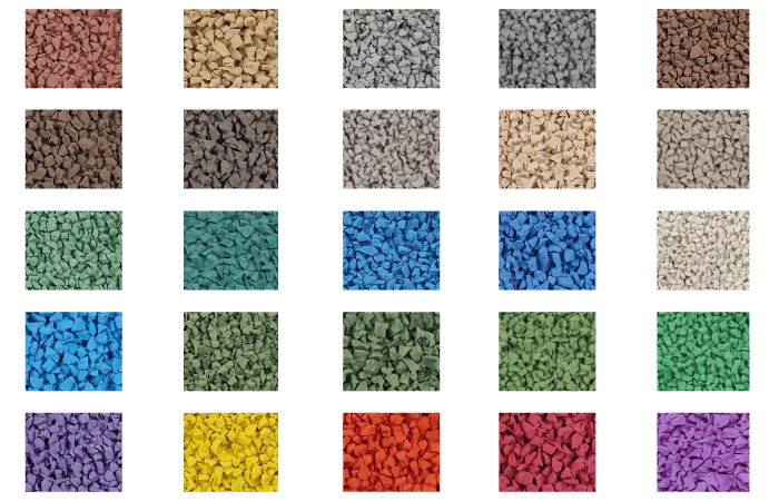 List of supersafe epdm granules color